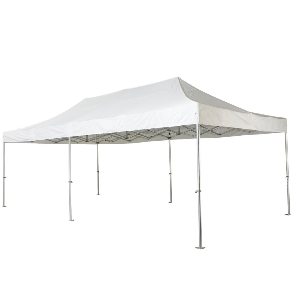 Tente Pliante Pro Strong 4x8m (Blanc, Polyester 300g)